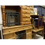 A 19th Century French fruitwood side table with single drawer square section tapering supports (cut