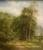 JOHN RIVERS "Shepherd", oil on canvas,