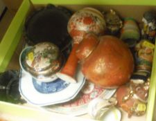 A large quantity of assorted Oriental china wares to include Chinese ginger jars, Japanese vases,