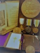 A set of World War I medals awarded to William Trent Chambers, together with Mary Box,