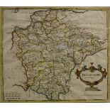 AFTER ROBERT MORDEN "Devonshire", a coloured map, published by Abel Swail,