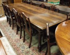 A 19th Century cherrywood refectory style dining table,