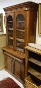 A Victorian mahogany bookcase cabinet CONDITION REPORTS Numerous surface scratches,