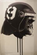 AFTER BANKSY "Monkey" print on canvas