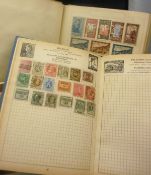 A box of assorted stamps to include foreign and British examples