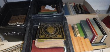 Seven boxes of assorted antiquarian and other books to include Rollins "Ancient History" 1859 (x4),
