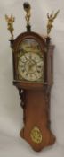 An 18th or early 19th Century "Amsterdam" drop dial wall clock,