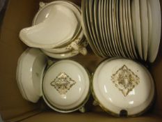 A Booth's Limoges border part dinner service,