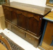 An oak mule chest,