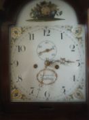 A late George III mahogany cased and cross banded long case clock,