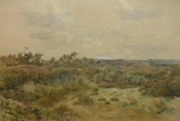 ARTHUR H MARSH "Moor scene", watercolour,