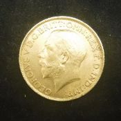 A 1912 gold sovereign