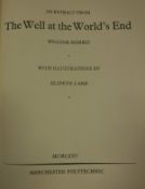 Two editions of WILLIAM MORRIS "An Extract from the Well at the World's End" with illustrations by
