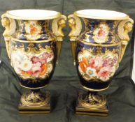 Two Coalport style vases in the Classical taste,