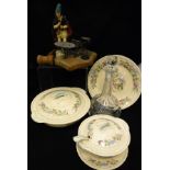 A collection of Staffordshire New Hall Hanley dinner wares to include plates, tureens,