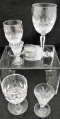 Nineteen Waterford cut crystal glasses,