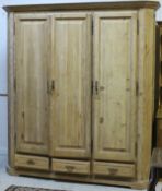 A 19th Century French armoire with two cupboard doors CONDITION REPORTS Height 205