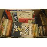 A box of assorted vintage childrens' books to include Charles Kingsley "The Water Babies",
