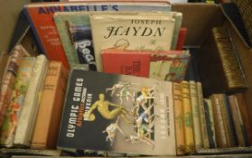 A box of assorted vintage childrens' books to include Charles Kingsley "The Water Babies",