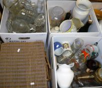 Eight boxes of assorted glassware,