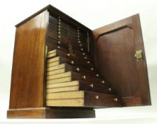 A Victorian mahogany dwarf specimen cabinet,