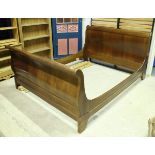 A modern mahogany sleigh bed CONDITION REPORTS Internal diameter approx 160 cm.