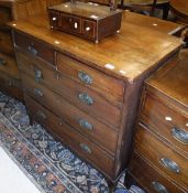 An Edwardian mahogany and inlaid chest of drawers,