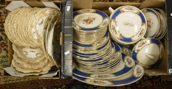 A Myotts "The Bouquet" part dinner service, approx 12 place settings to include dinner plates,