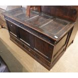 A 19th Century oak mule chest,
