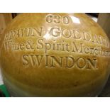 Assorted stoneware jars to include examples marked "Bamforth & Lockwood Botanical Brewers Swindon",