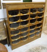 A vintage shop display haberdashers unit of twenty-four drawers CONDITION REPORTS
