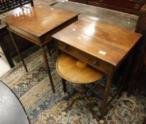 A 19th Century mahogany and inlaid pedestal table,