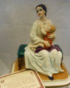 A Sandro Maggioni figure for Capodimonte "Maternity", signed to the base,