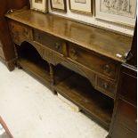 An early 19th Century oak dresser,