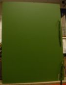 Twenty five green cloth board portfolio's