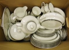 A Royal Doulton "Sarabande" part dinner service, to include dinner plates, side plates, tureens,