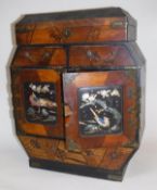 A Japanese desk top cabinet,