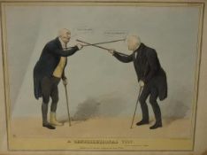 AFTER JOHN (HB) DOYLE (1797-1868) "A Constitutional Tilt", colour lithograph,