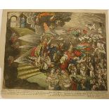 AFTER JAMES GILLRAY (1756-1815) "End of the Irish force or Catholic emancipation", engraving,