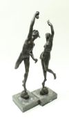 AFTER GIAMBOLOGNA (`1529-1608) "Mercury" and "Fortuna", a pair of bronze figures,