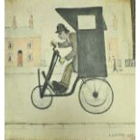 AFTER LAURENCE STEPHEN LOWRY (1887-1976) "The Contraption", study of figure in early motor car,