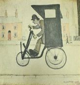 AFTER LAURENCE STEPHEN LOWRY (1887-1976) "The Contraption", study of figure in early motor car,