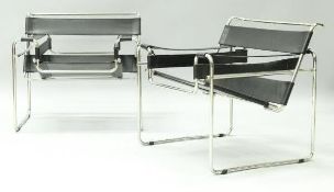 A pair of modern Wassily chairs (model B3),