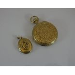 An 18 carat gold cased pocket watch, the case set with scrolling foliate decoration and anchor,