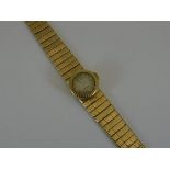 An 18 carat gold ladies Rolex wristwatch,