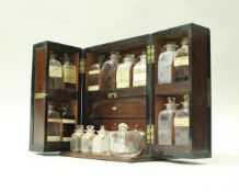 A 19th Century mahogany medicine cabinet,