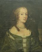 FOLLOWER OF SIR PETER LELY "Henrietta Maria", wife of Charles I, head and shoulders portrait study,
