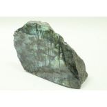 A cut and polished section of Madagascan Labradorite, approx 18.