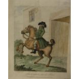 HENRY WILLIAM BUNBURY (1750-1811) "How to make the most of a horse", engraving, later coloured,