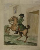 HENRY WILLIAM BUNBURY (1750-1811) "How to make the most of a horse", engraving, later coloured,